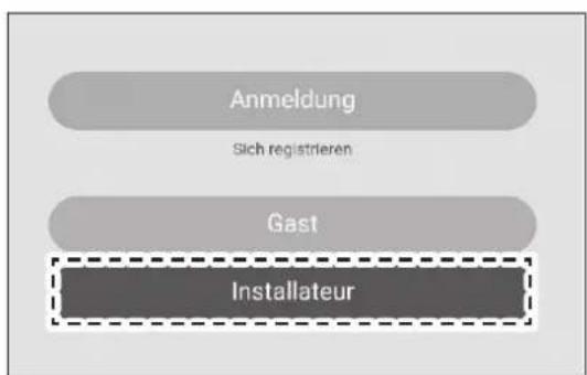 Anmeldung Sich registrieren Gast Installateur