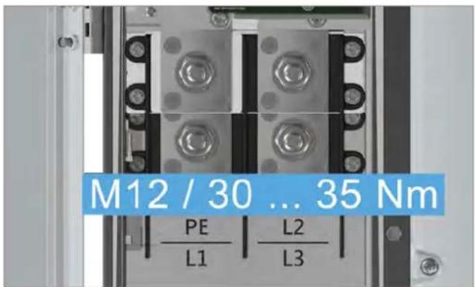 M12 / 30 ... 35 Nm PE L2 L1 L3