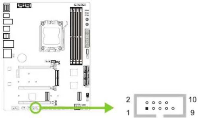 BIOSTAR X670E VALKYRIE - COM: 직렬포트 - 1