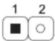 Diagram of a computer motherboard with labeled pins and a green arrow pointing to a component, showing numbered pins 1, 12, 13, and 24.