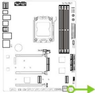 BIOSTAR X670E VALKYRIE - F\_PANEL: штыревой соединитель передней панели - 1