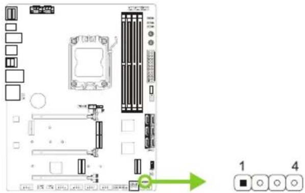 BIOSTAR X670E VALKYRIE - SPKR: штыревой соединитель динамика шасси - 1