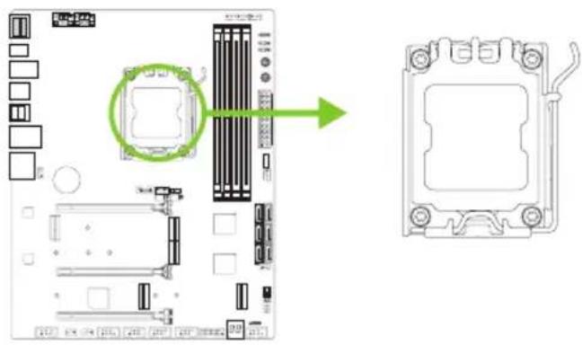 BIOSTAR X670E VALKYRIE - Установка центрального процессора (ЦП) - 1