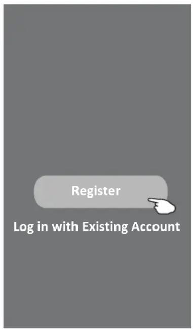 Register Log in with Existing Account