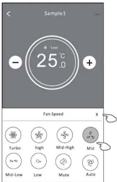 CORBERO CSP12MISTRAL - Forma de control 2-Selección de velocidad del ventilador - 2