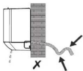 Diagram showing a pipe or pipe connection between two containers with directional arrows and labels 'X' and 'd'