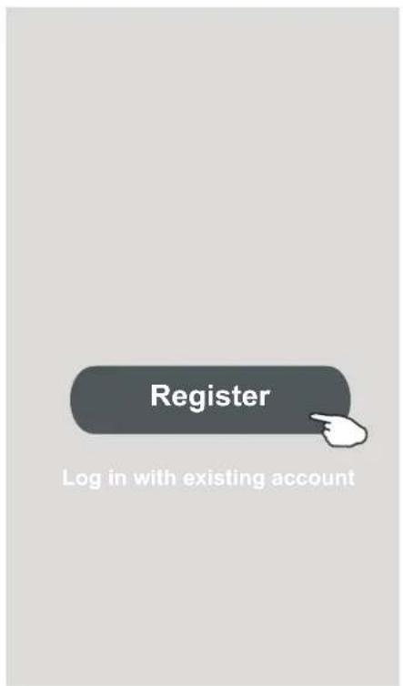 Register Log in with existing account