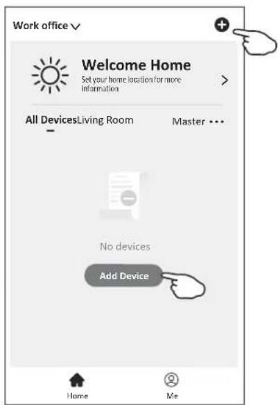 Work office Welcome Home Set your home location for more information All DevicesLiving Room Master ... No devices Add Device Home Me