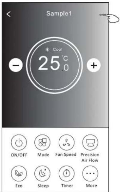 Sample1 Cool 25°C + - ON/OFF Mode Fan Speed Precision Air Flow Eco Sleep Timer More