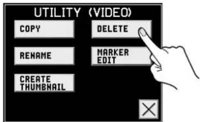 UTILITY (VIDEO) COPY DELETE RENAME MARKER EDIT CREATE THUMBAIL