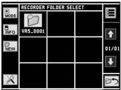 REORDER FOLDER SELECT MODE INFO NEW VR5_0001 01/01
