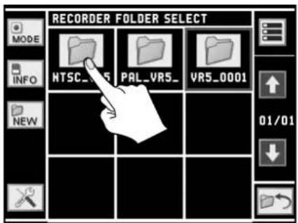 RECORDER FOLDER SELECT MODE INFO NEW HTSC_005 PAL_VR5_ VR5_0001 01/01