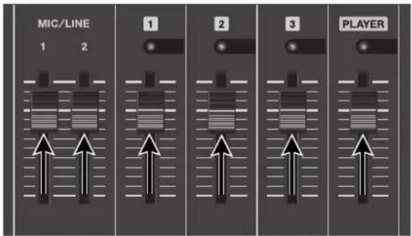MIC/LINE 1 2 1 2 3 PLAYER