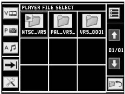 PLAYER FILE SELECT HTSC_VR5 PAL_VR5_ VR5_0001 01/01