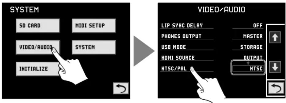 ROLAND VR-5 - Switching Between NTSC and PAL - 1