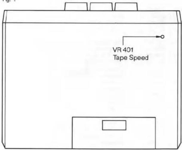 VR 401 Tape Speed
