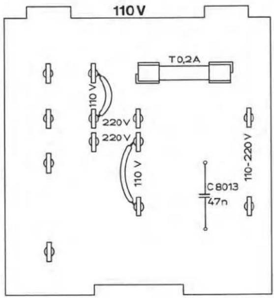 110 V T0,2A 110 V 220V 220V 110 V C8013 47n 110-220V