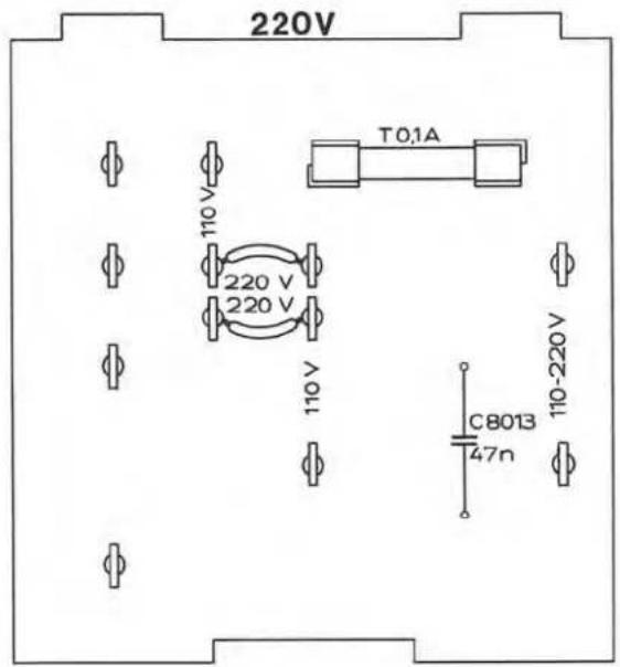 220V T0.1A 110 V 220 V 220 V 110 V C8013 47n 110-220 V