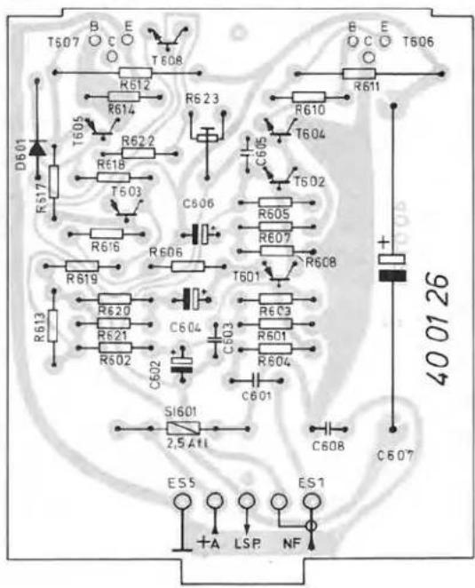 T507 B E T508 R612 R614 R623 R618 T503 C606 R616 R606 R619 R620 R621 R602 C602 Si601 2.5 A11 ES5 +A LSP NF 40 0126 C607 C608 C601 R605 R607 R608 C603 R604 C605 T502 T504 R610 R611 B C E T506