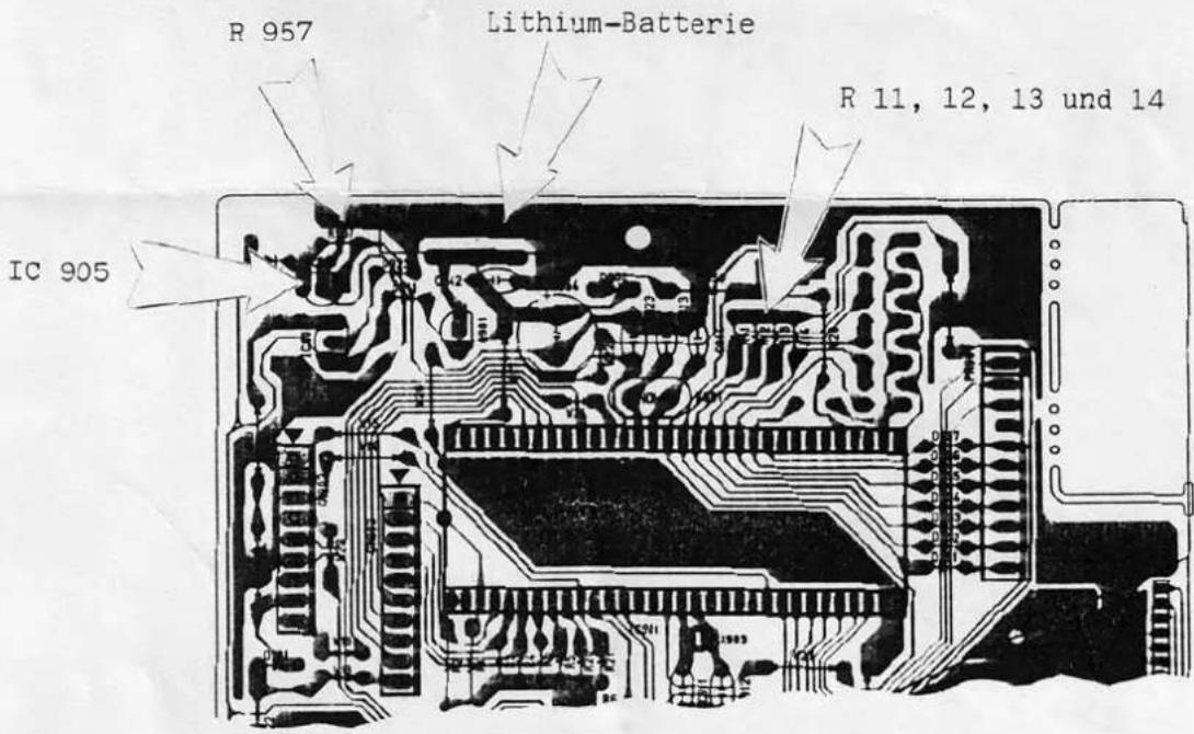 R 957 Lithium-Batterie R 11, 12, 13 und 14 IC 905