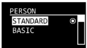 PERSON STANDARD BASIC