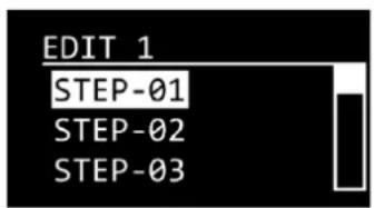 EDIT 1 STEP-01 STEP-02 STEP-03