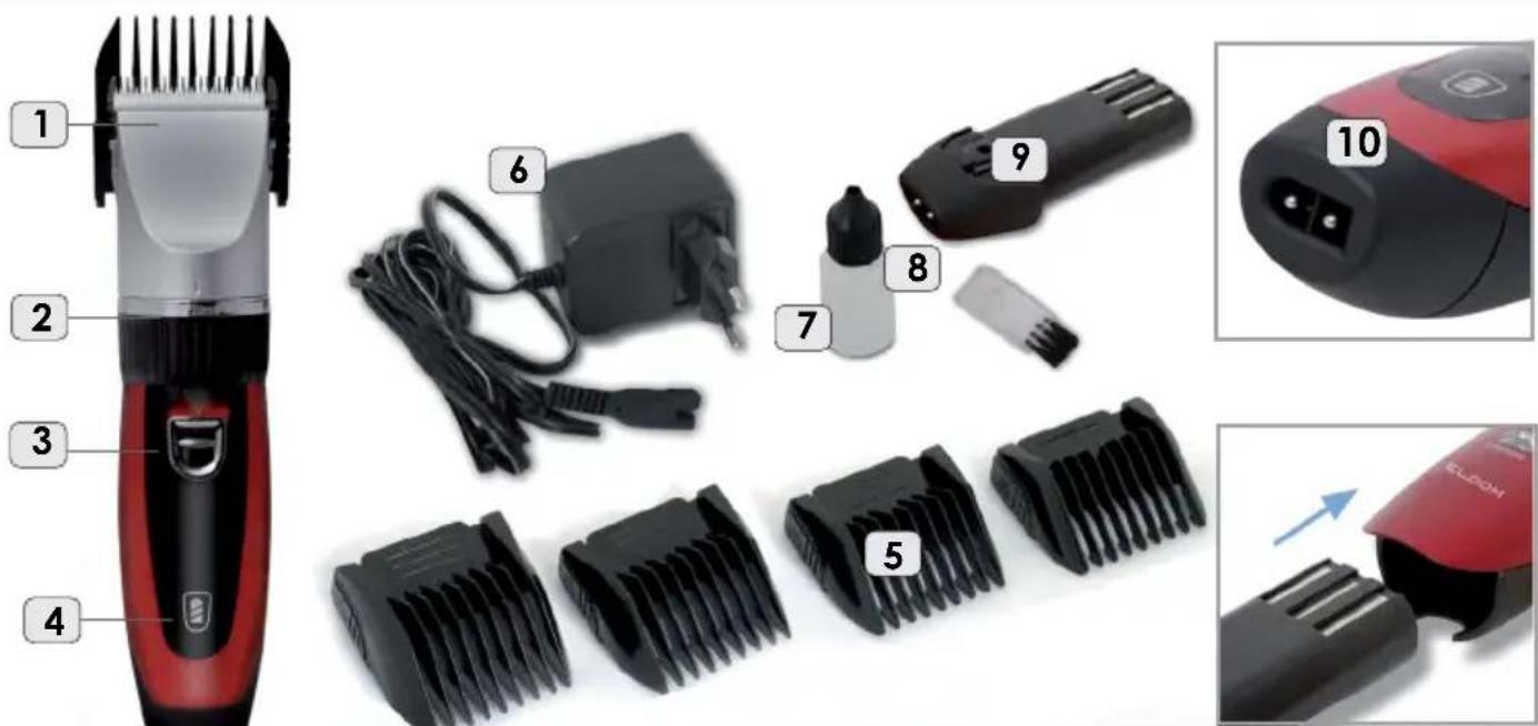 Eldom Croper MG10N - MÁQUINA DE CORTAR EL PELO - 1