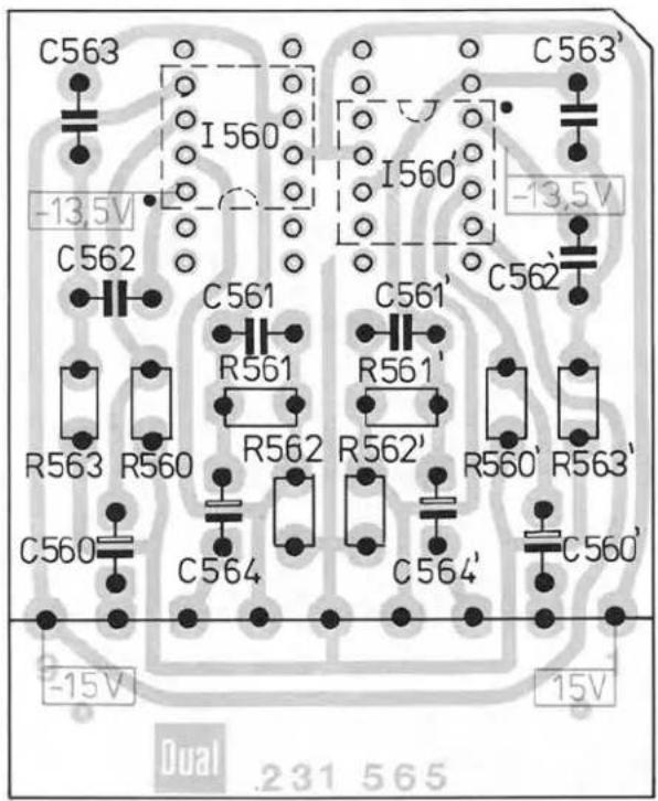 C563 -13.5V C562 I 560 C561 R561 R562 C560 C564 C561' R561' R562' C564' C563' -13.5V C562' R563 R560 R562 R561' R562' C560 -15V 15V Dual .231 565