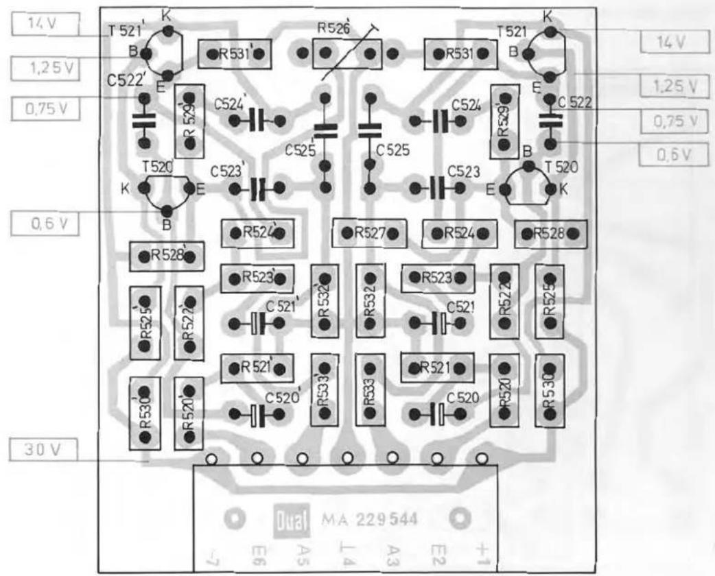 14 V 1,25 V 0,75 V 0,6 V 30 V T 521' K B R531' C522' E R 529' C524' T 520 K E C523' R528' R523' R527' R524' R528' R525' R523' C 521' R532' C521' R523' R522' R525' R521' C520' R533' R521' C520' R530' R530' Dual MA 229 544 -7 E6 A5 L4 A3 E2 +1 14 V 1,25 V 0,75 V 0,6 V
