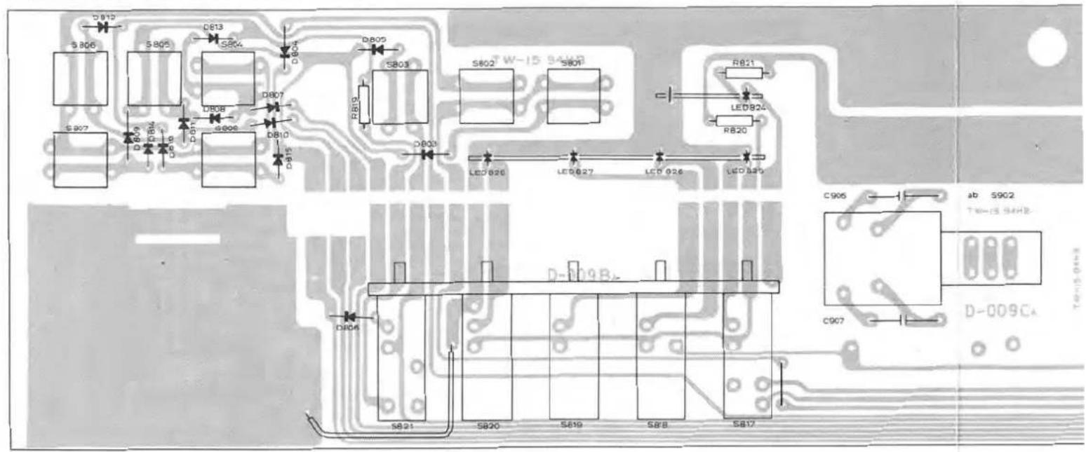S806 S805 D813 S804 D807 D805 S803 S802 S801 R821 LED824 R820 LED826 LED827 LED826 LED825 C906 ab S902 TEN-15 S4HB D-009CA C907 DR06 S821 S820 S819 S818 S817