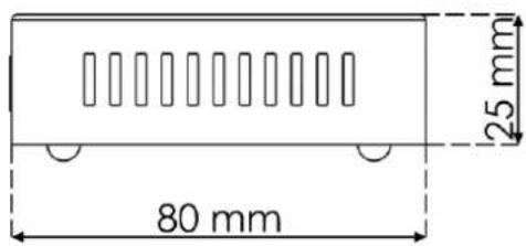 80 mm 25 mm