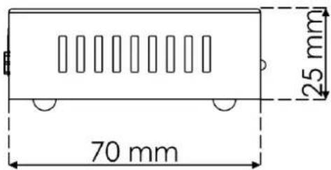 70 mm 25 mm