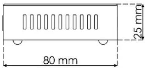 80 mm 25 mm