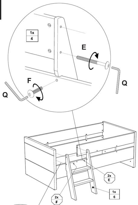 1x 4 E F Q 2x 8 2x E 1x 6
