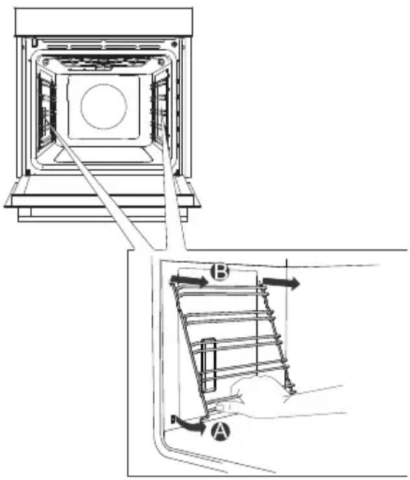 GORENJE BPS6737E06X - Entfernen der Gitter oder ausziehbarer Führungen - 1