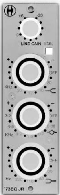 +6 -20 0 LINE GAIN EQL + - OFF KHz 10 12 16 20 + - 7-2 4-8 KHz 3-2 115 197 0-36 - - OFF Hz 220 110 160 *73EQ JR