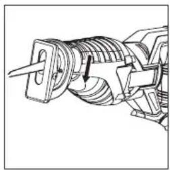 Hazet 9234-010 - INSTALLING THE SAW BLADE IN THE HAZET RECIPROCATING SAW - 3