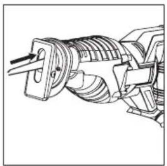 Hazet 9234-010 - INSTALLING THE SAW BLADE IN THE HAZET RECIPROCATING SAW - 2