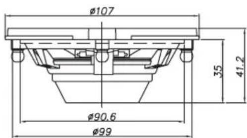 Ø107 35 41.2 Ø90.6 Ø99