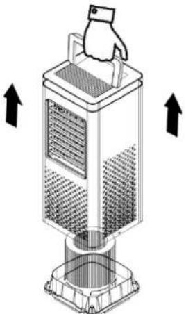 Be Cool BCRS2102F - Loosening the filter housing screws - 2