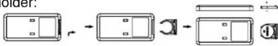 Be Cool BCRS2102F - Change battery: - 1