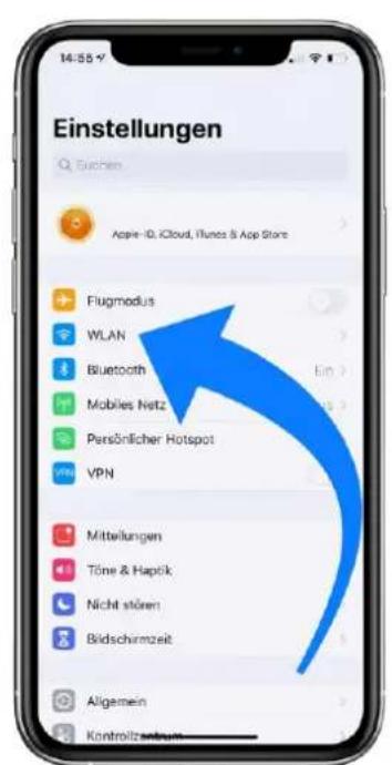 Einstellungen Search Apple-10, Cloud, iTunes & App Store Flugmodus WLAN Bluetooth Mobiles Netz Persönlicher Hotspot VPN Mittelungen Töne & Hapök Nicht stören Bildschirmzeit Allgemein Kontrollzern