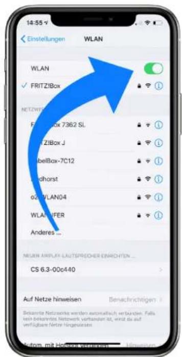 14:55 Einstellungen WLAN WLAN WLAN ✓ FRITZ!Box NETZWEI F Box 7362 SL F Z!Box J J Box-7C12 J Dhorst 620 WLAN04 WLAN?FER Anderes ... NESEN AIRPLAY LAUTSPRECHER ENRICHEN ... CS 6.3-00c440 Auf Netze hinweisen Benachrichtigen Bekamte Netzwerk werden automatisch verbunden. Falls lein bekanntes Netzwerk verbanden ist, wird da auf verfügbare Netze Hingwiesen Autom mit Hohnevermögen - Umsatzungen