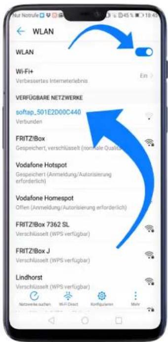 WLAN WLAN Wi-Fi+ Verbessertes Interneterlebnis Ein VERFÜGBARE NETZWERKE softap_501E2D00C440 Verbunden FRITZ/Box Gespeichert, verschlüsselt (nomale Quaült) Vodafone Hotspot Gespeichert (Anmeldung/Autorisierung erforderlich) Vodafone Homespot Offen (Anmeldung/Autorisierung erforderlich) FRITZ/Box 7362 SL Verschlüsselt (WPS verfügbar) FRITZ/Box J Verschlüsselt (WPS verfügbar) Lindhorst Verschlüsselt (WPS verfügbar) Netzweite auchem Wi-Fi Deast Kontigübers Mehr