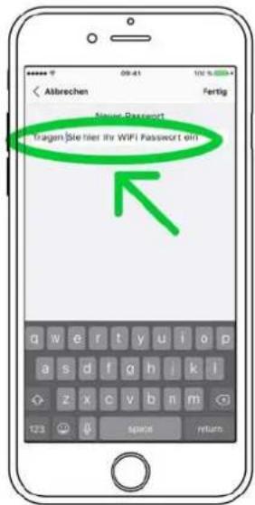 Nieuer Passwort Fragem Sie hier ihr WIFI Passwort eiri