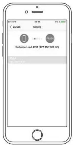 Zurück Geräte Verbinden mit 4VM (192.168178.96) No/No Off