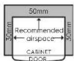 ELECTROLUX EBE4302 - Adequate ventilation around your refrigerator - 1