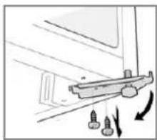 BOMANN KSG 7289 - Replacing the door hinge - 2