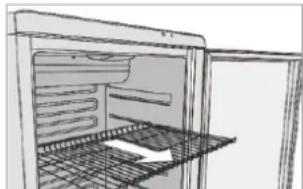 BOMANN KSG 7289 - Removing / inserting the shelves - 1