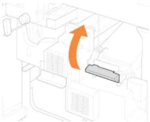 CANON imagePRESS C10010VP - Raise the handle of the V-A3 guide and open the guide. - 1